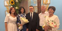 Пластовская семья на торжественной церемонии вручения памятных медалей «За любовь и верность» - Пластовский район